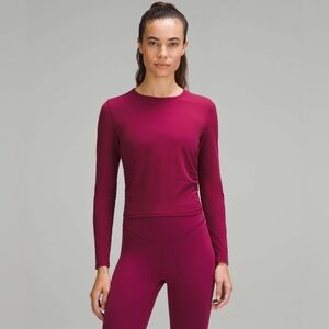 Lululemon All It Takes Nulu Long-Sleeve Shirt Deep Luxe Size 8